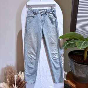 Garage Light Wash Straight Leg Jeans
